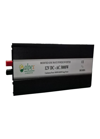 3000 Watt 12 Volt Modifiye Sinüs İnverter - Resim 2