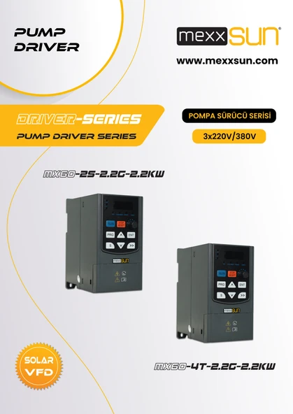 Mexxsum 3Hp (2,2 kW) Solar Pompa Sürücüsü (Trifaze) - Resim 5