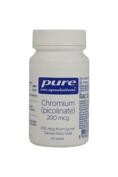 Pure Encapsulations Chromium Picolinate 200 Mcg 60 Kapsül ürün görseli 1