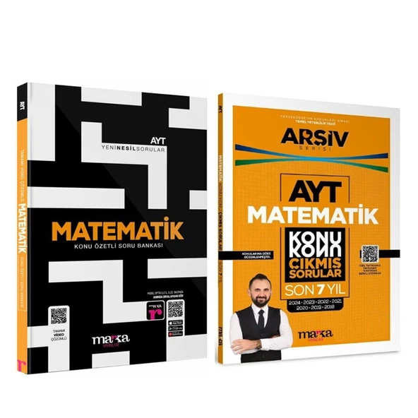 Marka Yayınları AYT Matematik Soru Bankası ve Konu Konu Çıkmış Sorular Seti 2 Kitap ürün görseli 1