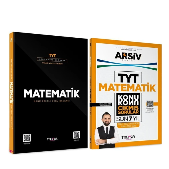 Marka Yayınları TYT Matematik Soru Bankası ve Arşiv Serisi Konu Konu Çıkmış Sorular Seti 2 Kitap ürün görseli 1