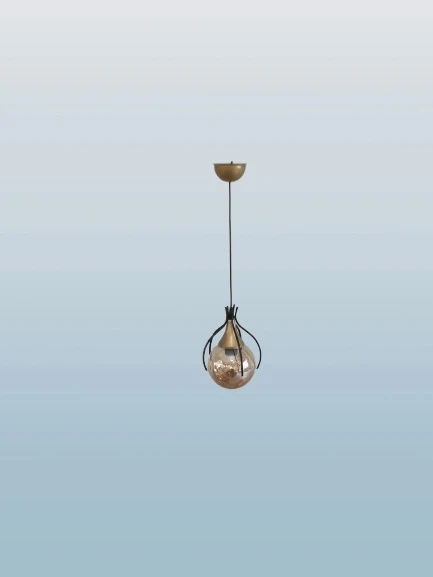 DMR Örümcek Tekli SİYAH Top Avize E-27 Duylu ürün görseli 1