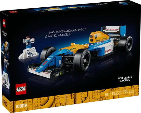 LEGO Icons 10353 Williams Racing FW14B and Nigel Mansell ürün görseli 1