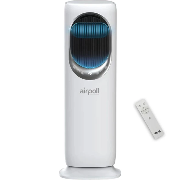 Airpoll HF02 Uzaktan Kumandalı Sıcak & Soğuk Su ve Buz Hazneli Dikey Vantilatör ürün görseli 1