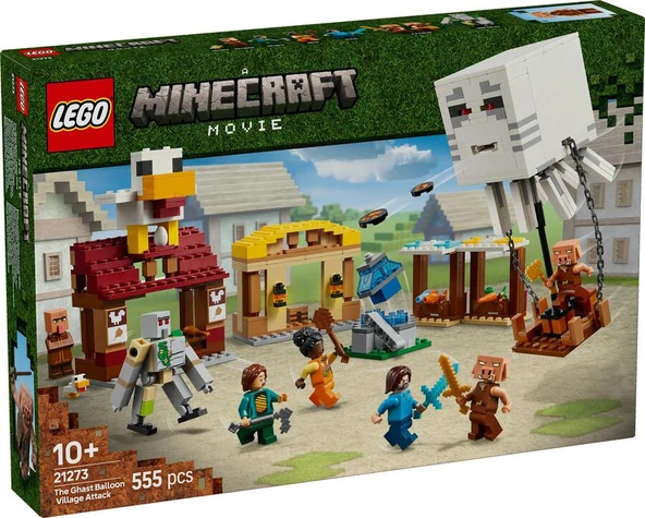 LEGO Minecraft 21273 The Ghast Balloon Village Attack ürün görseli 1