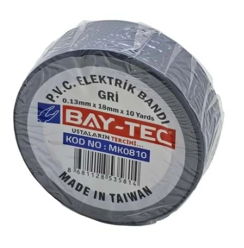 Bay-Tec Elektrik Bandı Gri - 4 adet ürün görseli 1