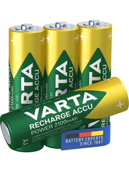 2100mah Aa Şarj Edilebilir 4'lü Pil - Resim 3
