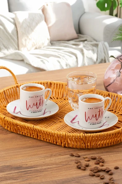 Porsima 10 Porselen 12 Parça Türk Kahve Fincan Takımı 90ml ürün görseli 1