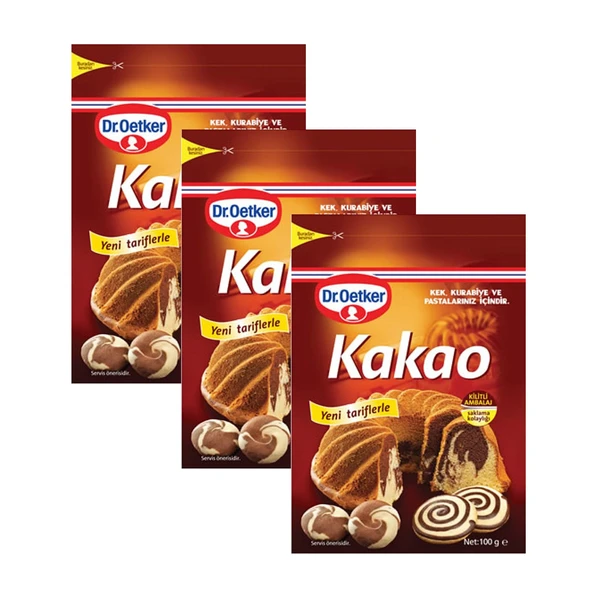 Dr. Oetker Kakao 100 Gr x 3 Adet ürün görseli 1