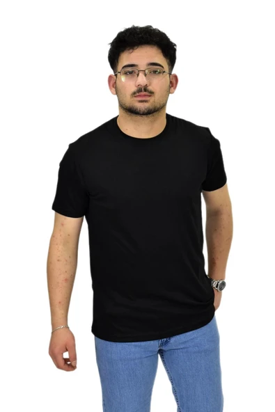 Erkek Sıfıryaka Düz Merserize Tişört T6034 BGL-ST04527 ürün görseli 1