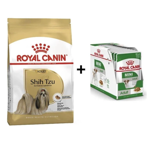 Royal Canin Shih Tzu Yetişkin Köpek Maması 1.5 Kg + 12 Adet Yaş Mama ürün görseli 1