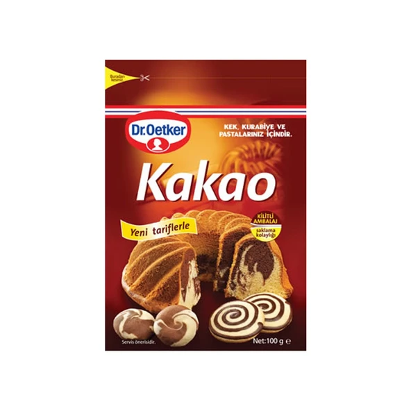 Dr. Oetker Kakao 100 Gr x 6 Adet - Resim 2