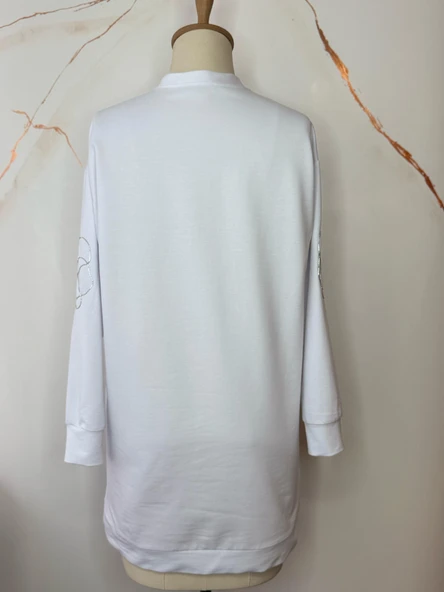 ÇİÇEK NAKIŞLI SWEATSHIRT - Resim 3