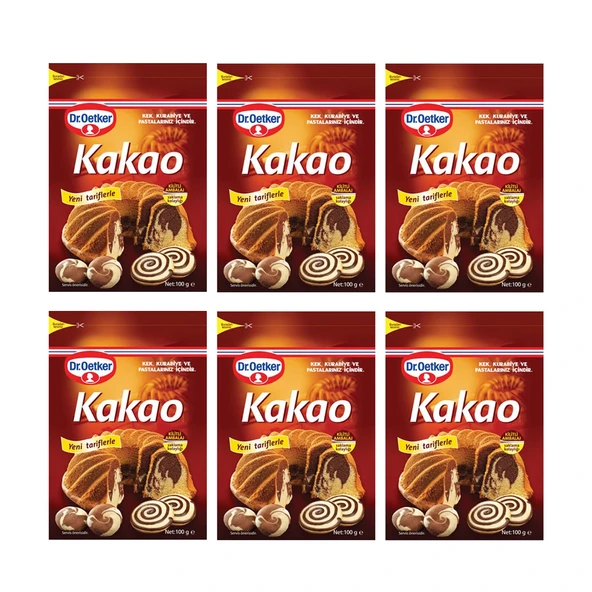 Dr. Oetker Kakao 100 Gr x 6 Adet ürün görseli 1