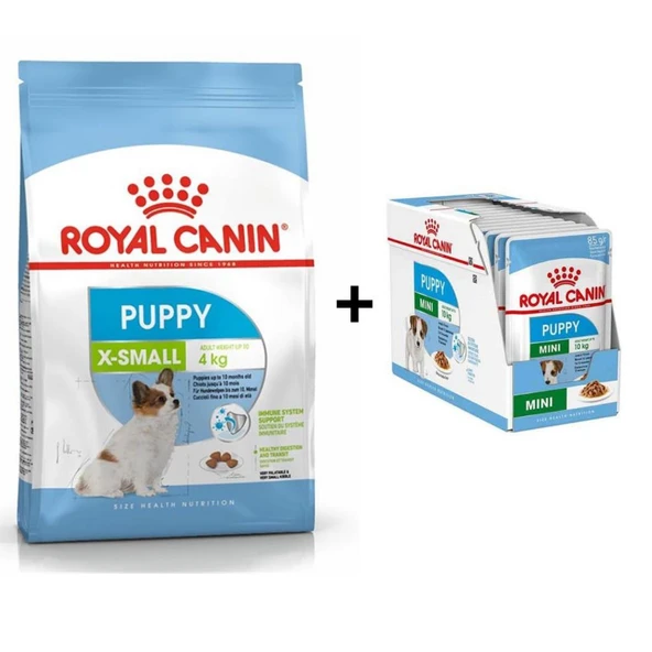 Royal Canin X Small Yavru Köpek Maması 1,5 kg + 12 Adet Yaş Mama ürün görseli 1