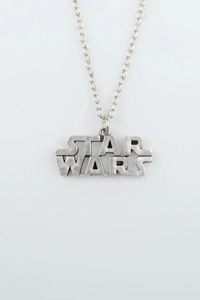 Star Wars Gümüş Kaplama Düz Zincir Kolye ürün görseli 1