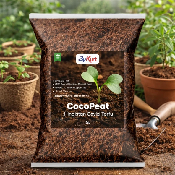 Cocopeat Hindistan Cevizi Torfu %100 Doğal Torf ve Bitki Toprağı Sinek Yapmaz ürün görseli 1