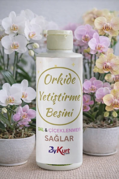 ByKurt Orkide Çiçeklenme ve Dal Gelişim Besini 200ML Güçlü Organik Takviye ürün görseli 1
