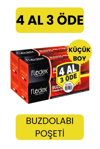 Flodex 4 Al 3 Öde Küçük Boy Buzdolabı Poşeti ürün görseli 1