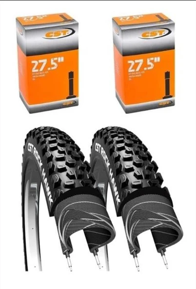 CST Rock Hawk 27.5 X 2.25 Mtb Bisiklet Lastik Seti 2iç + 2dış ürün görseli 1