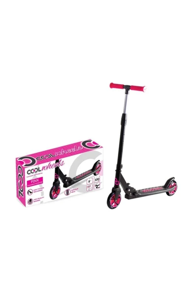 Cool Wheels Pembe Katlamalı 2 Tekerlekli Dev Teker Scooter (+8 Yaş) ürün görseli 1