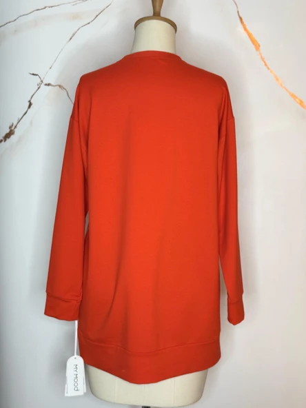 SIRA TAŞLI NAKIŞLI SWEATSHIRT - Resim 4