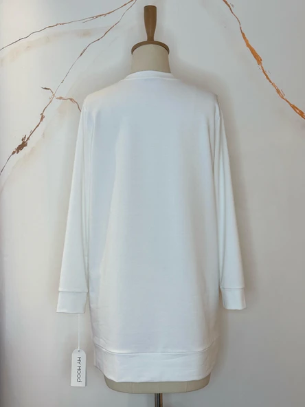 YAZI NAKIŞLI SWEATSHIRT - Resim 8