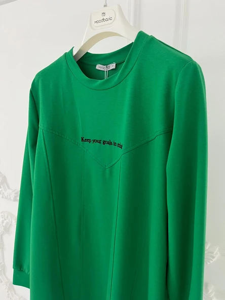 YAZI NAKIŞLI SWEATSHIRT - Resim 4