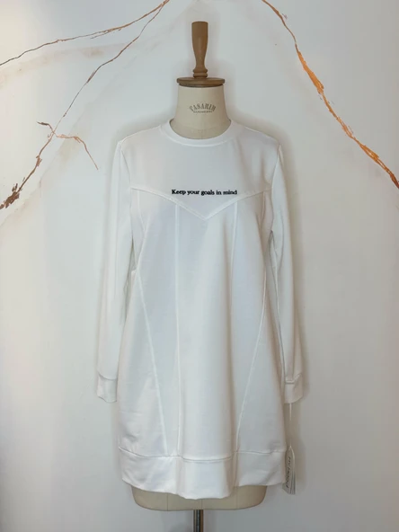 YAZI NAKIŞLI SWEATSHIRT - Resim 7