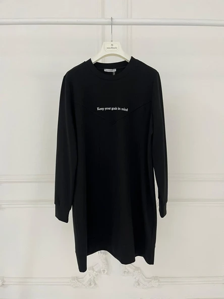 YAZI NAKIŞLI SWEATSHIRT ürün görseli 1