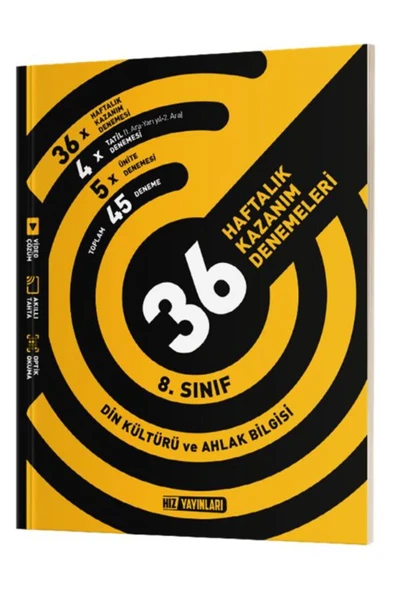Hız 8. Sınıf Haftalık Deneme Din Kültürü ürün görseli 1