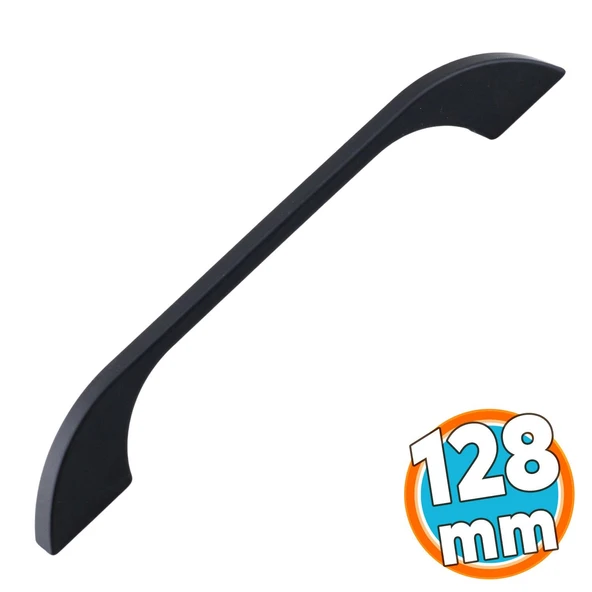 Mobilya Çekmece Mutfak Dolabı Dolap Kapak Kulpları Kulb Kulpu 12.8 cm Metal Siyah Kulp 128 mm ürün görseli 1