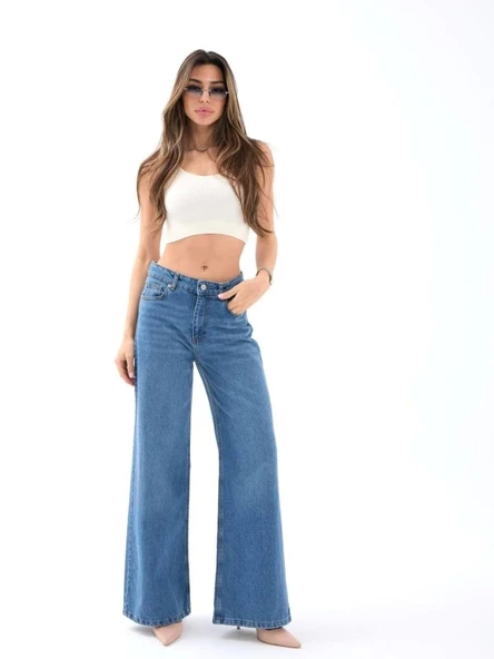 7418 KOT PANTOLON-MAVİ ürün görseli 1
