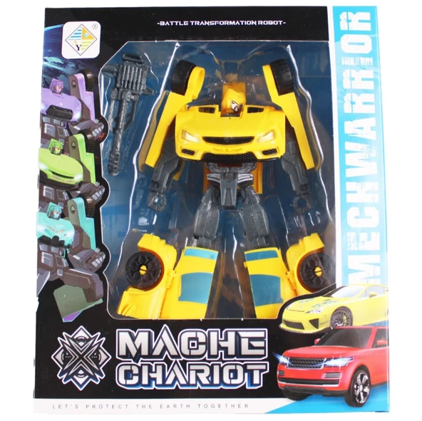 Mecha Warrior Mache Chariot Dönüşebilen Transformer Araba ürün görseli 1