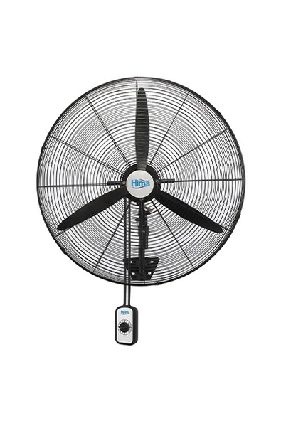 Hims HEF-DA650 190W 65 cm Siyah 3 Kanat Anahtarlı Sanayi Tipi Duvar Vantilatörü ürün görseli 1