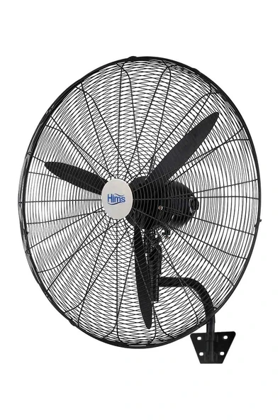 Hıms HEF-D750 210W 30 Inç Siyah Alüminyum 3 Kanatlı Sanayi Tipi Duvar Vantilatörü ürün görseli 1