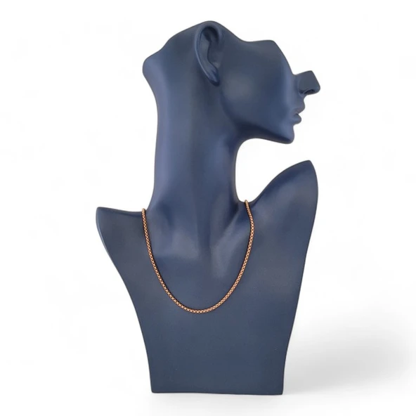 Örgü Çelik Zincir 45 cm Bronze Roze ürün görseli 1