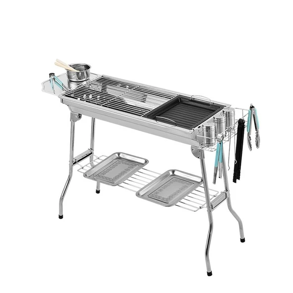 Madfox Grillmate Portatif Katlanır BBQ Mangal - Resim 8
