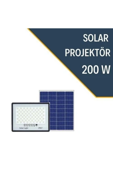 200w Solar Projektör LEXRON - Resim 3