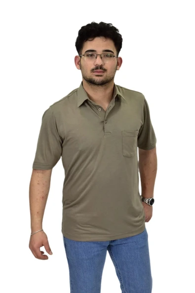 Erkek Gömlek Yaka Tişört T6064 BGL-ST04541 ürün görseli 1