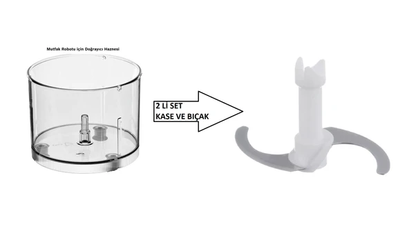 Bosch Ergomix Seri 4 El Blender Doğrayıcı Haznesi Ve Bıçağı ürün görseli 1