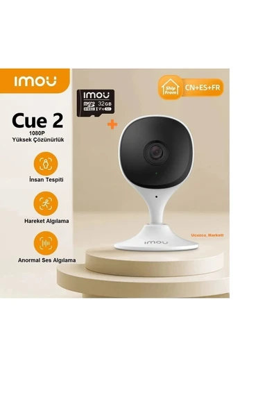Bebek Izleme Kamera+32 Gb Hafıza Kart Ile Birlikte (uzaktan Canlı Izlenir Ses Ve Görüntü Kayıt Eder) ürün görseli 1