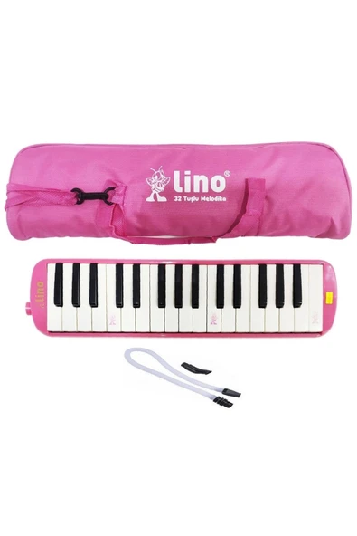 Melodika 32 Tuşlu Bez Çanta Pembe ürün görseli 1