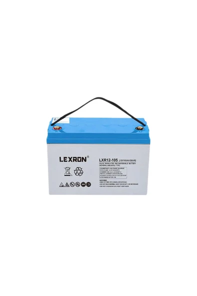 12v 105ah Deep Cycle Nano Carbon Jel Akü LEXRON ürün görseli 1