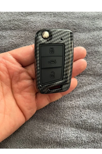 Seat Leon Fr İbiza Fr Arona Ateca Uyumlu Karbon Anahtar Kılıfı 2.Resime Bakınız ürün görseli 1