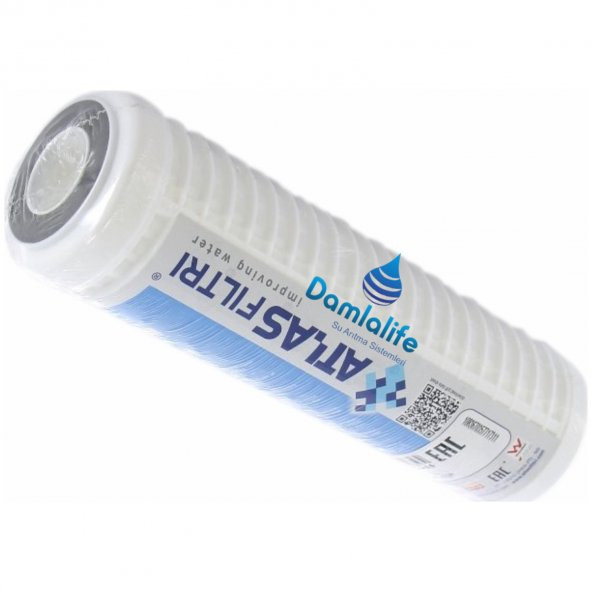 Damlalife Atlas Italyan 10''inç Yıkanabilir 50 Micron Tortu Filtresi ürün görseli 1