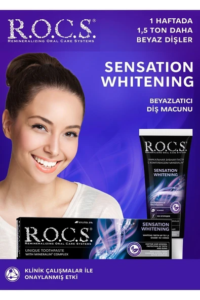 R.O.C.S. Rocs Sensation Whitening 74 Gr. Danışmannn... ürün görseli 1