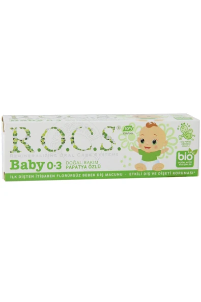 R.O.C.S. Rocs Baby 0-3 Yaş Arası Papatya Özlü Bebek Diş Macunu 35 Ml ürün görseli 1