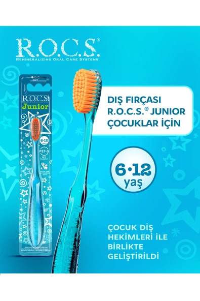 R.O.C.S. Mavi Junıor 6-12 Yaş Diş Fırçası ürün görseli 1
