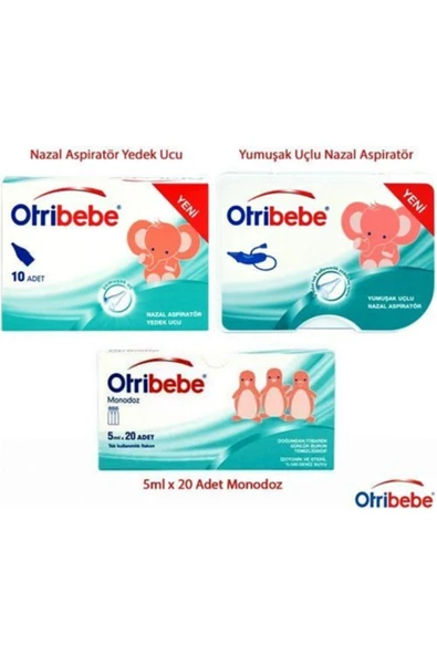Otribebe Nazal Aspiratör + 12 Adet Yedek Uç + Monodoz 20 Flakon ürün görseli 1